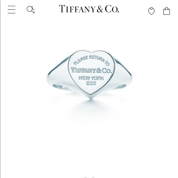 Tiffany & Co. Jewelry - Return to Tiffany Heart Signet Ring